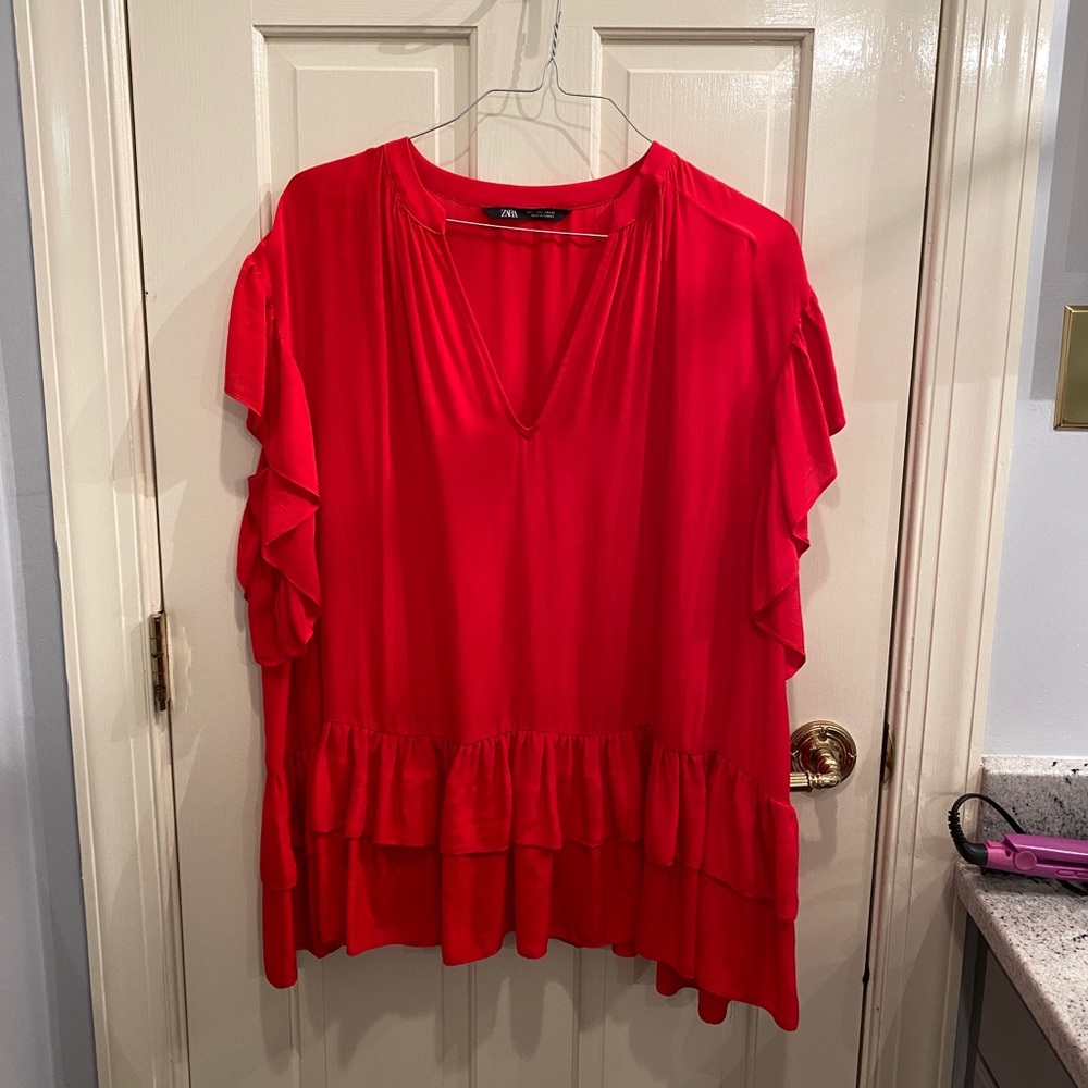 Zara Ruffle Blouse